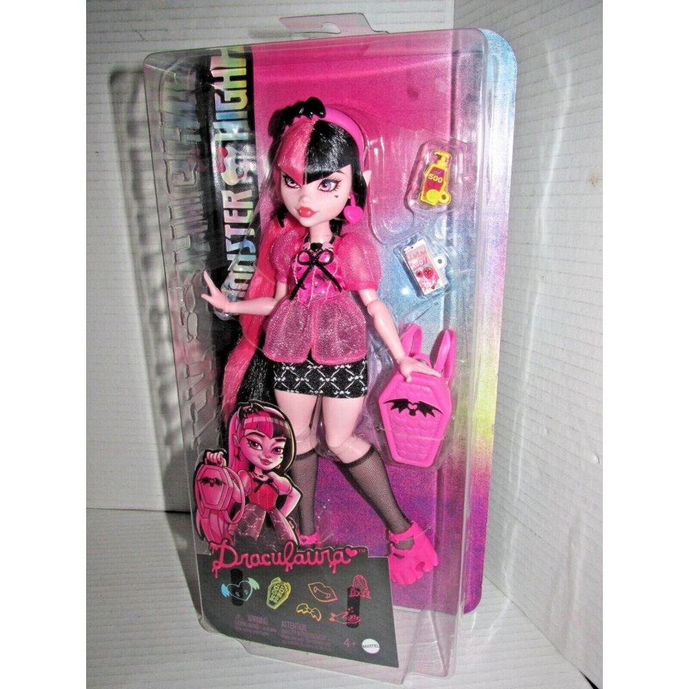 Monster High Draculaura Day Out Doll G3 11" Mattel Fashion Figure & Accessories